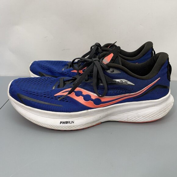 Saucony Ride 15 Sneakers Shoes Running Training Athletic Blue Mens 10.5 main image 4